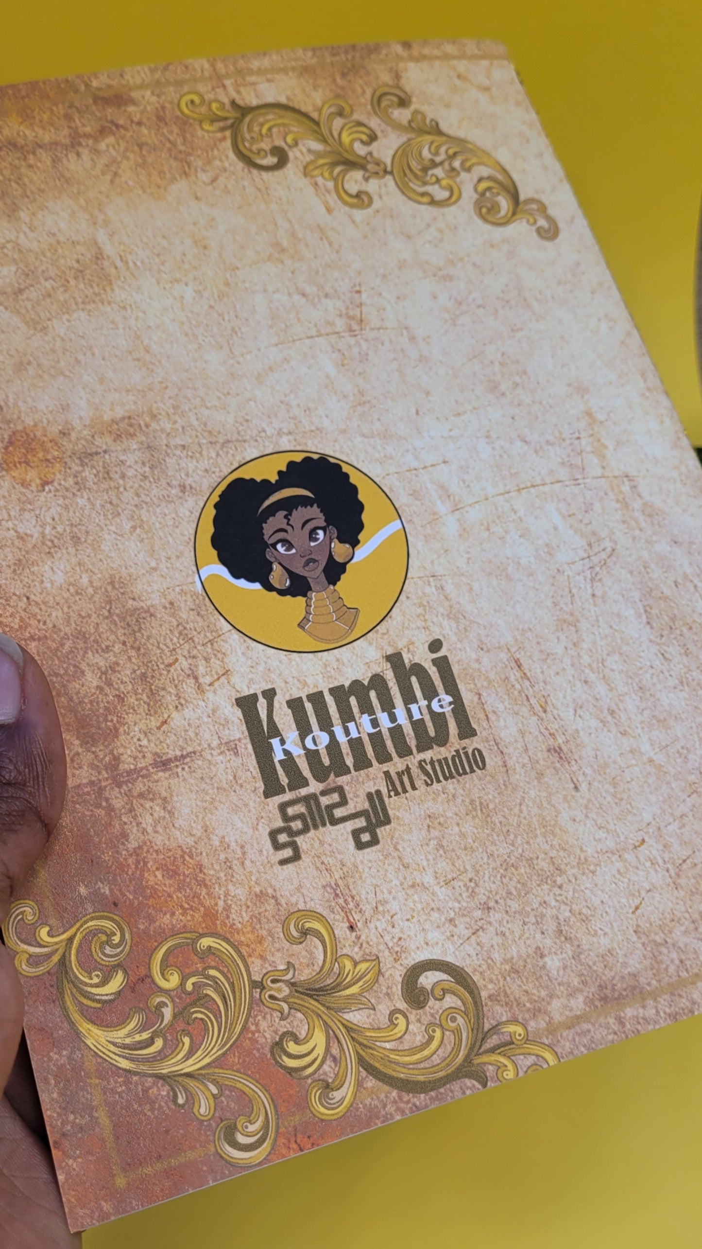 Cute A5 unlined Black princess character notebook