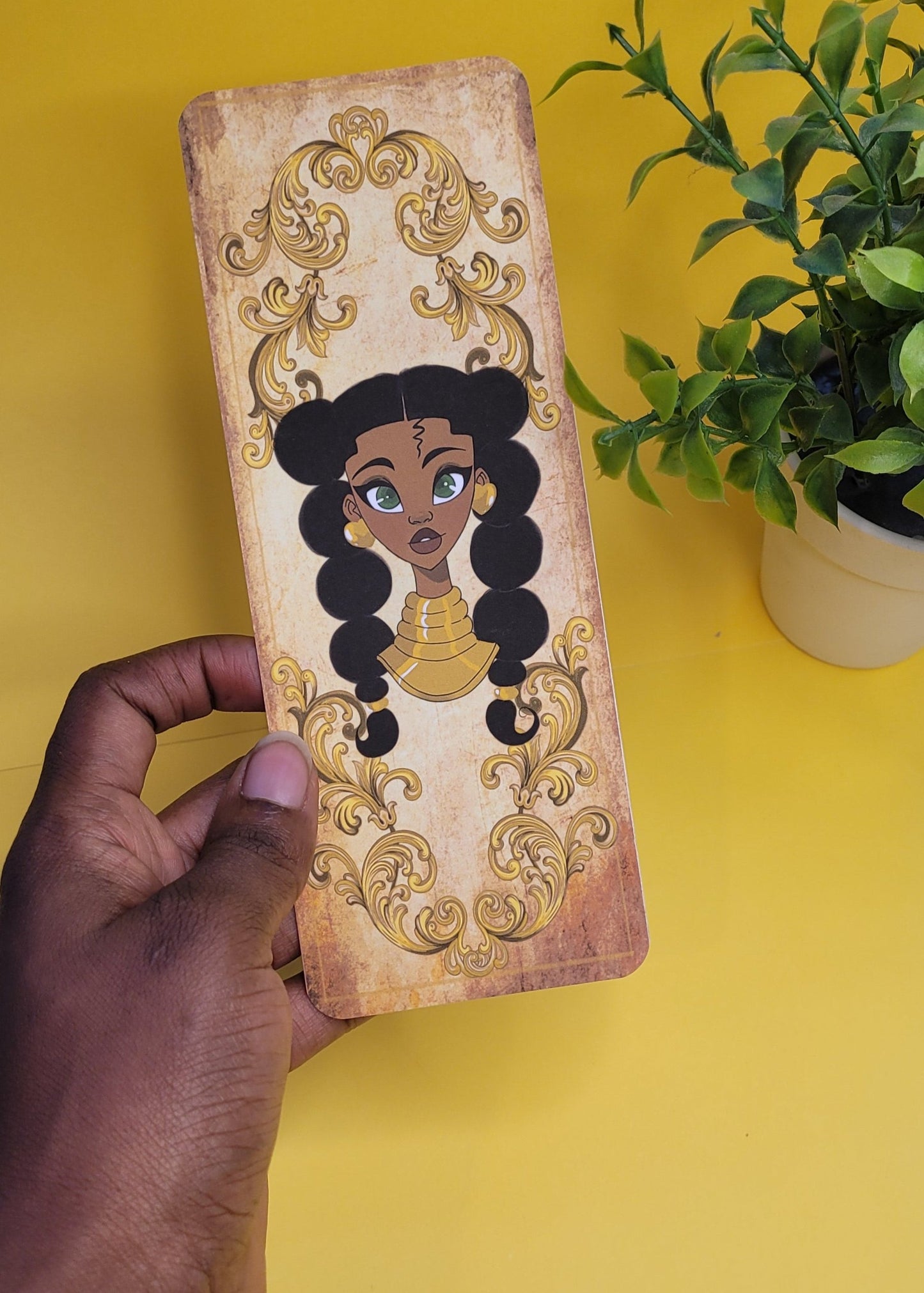 Black princess character bookmarks