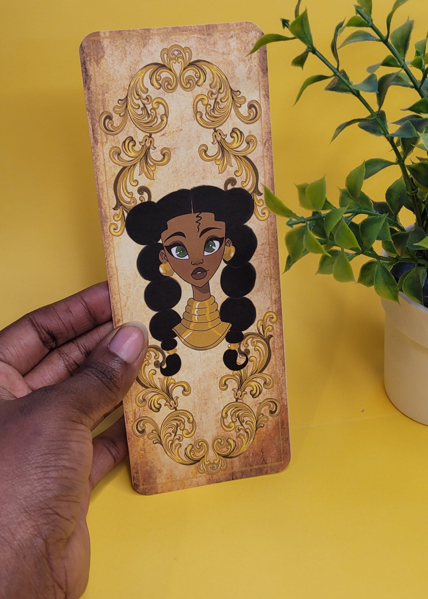 Black princess character bookmarks