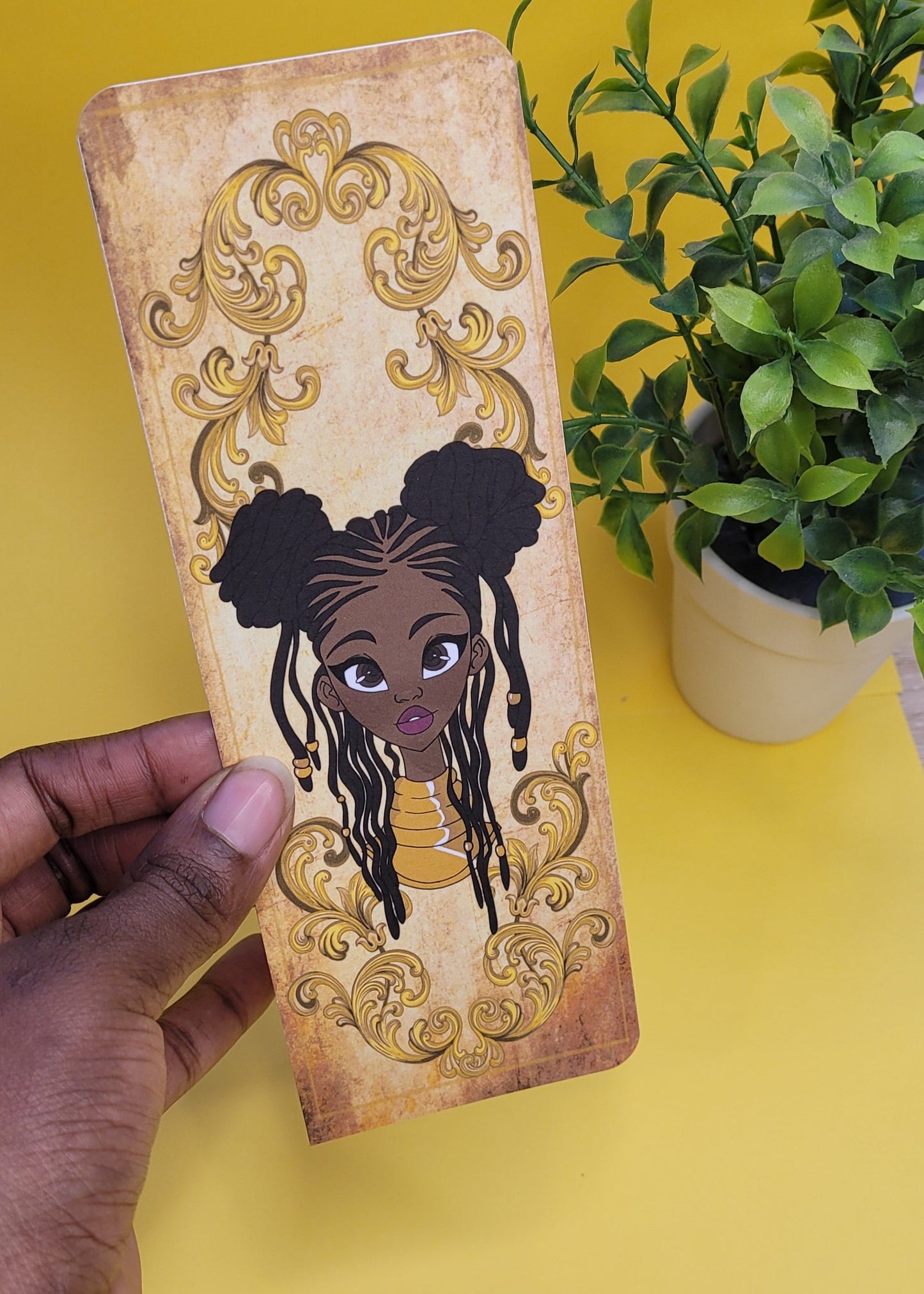 Black princess character bookmarks