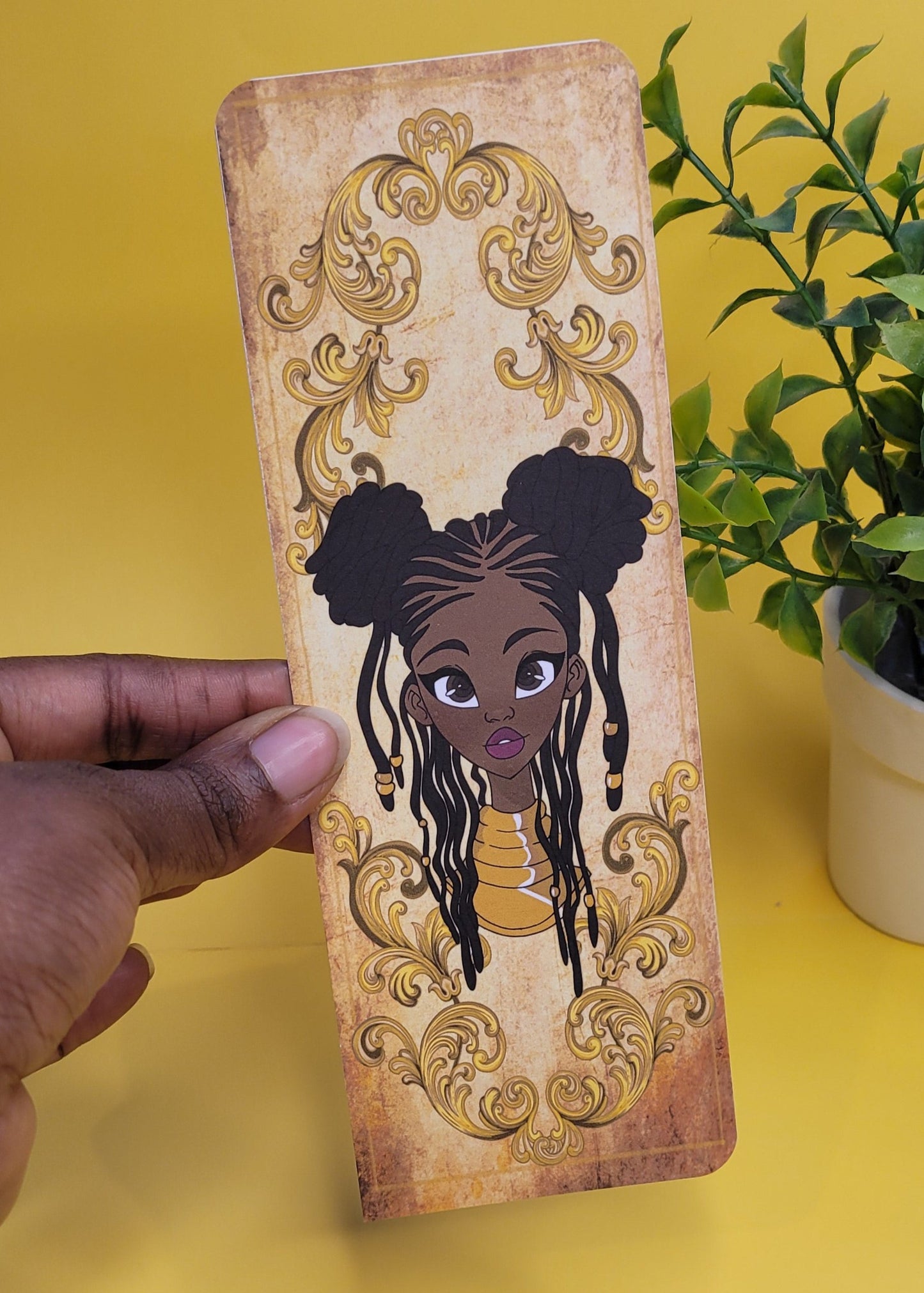 Black princess character bookmarks