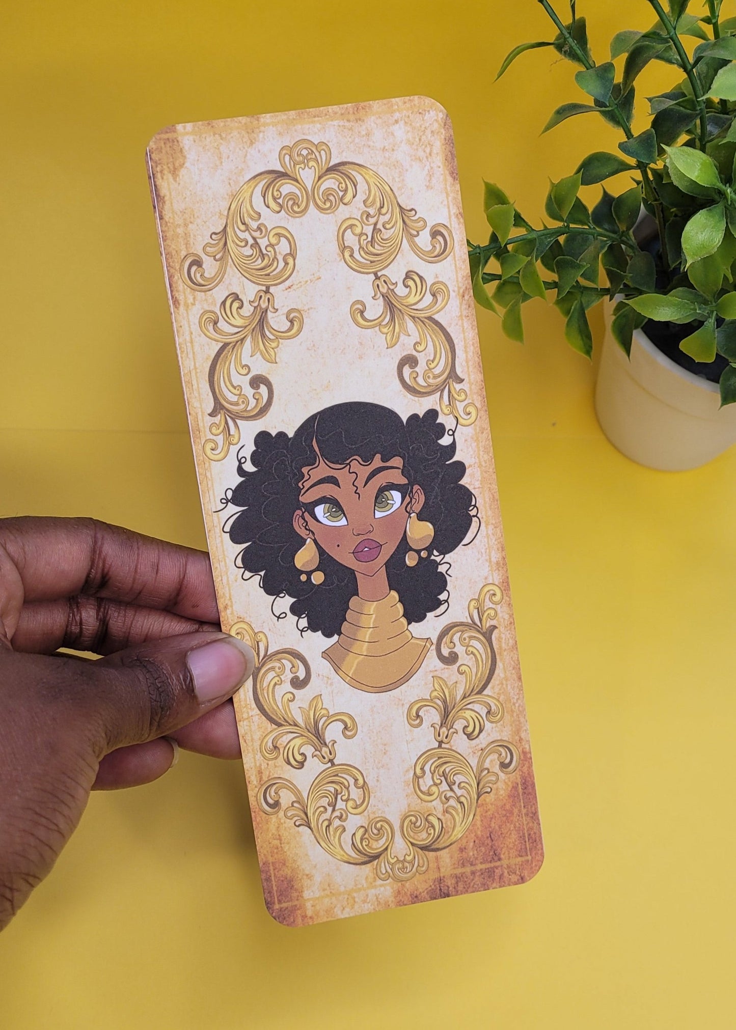 Black princess character bookmarks