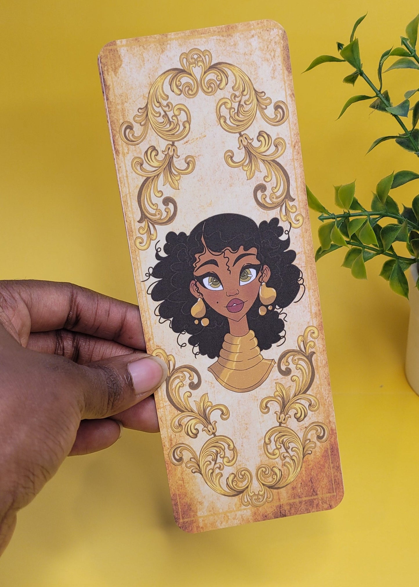 Black princess character bookmarks