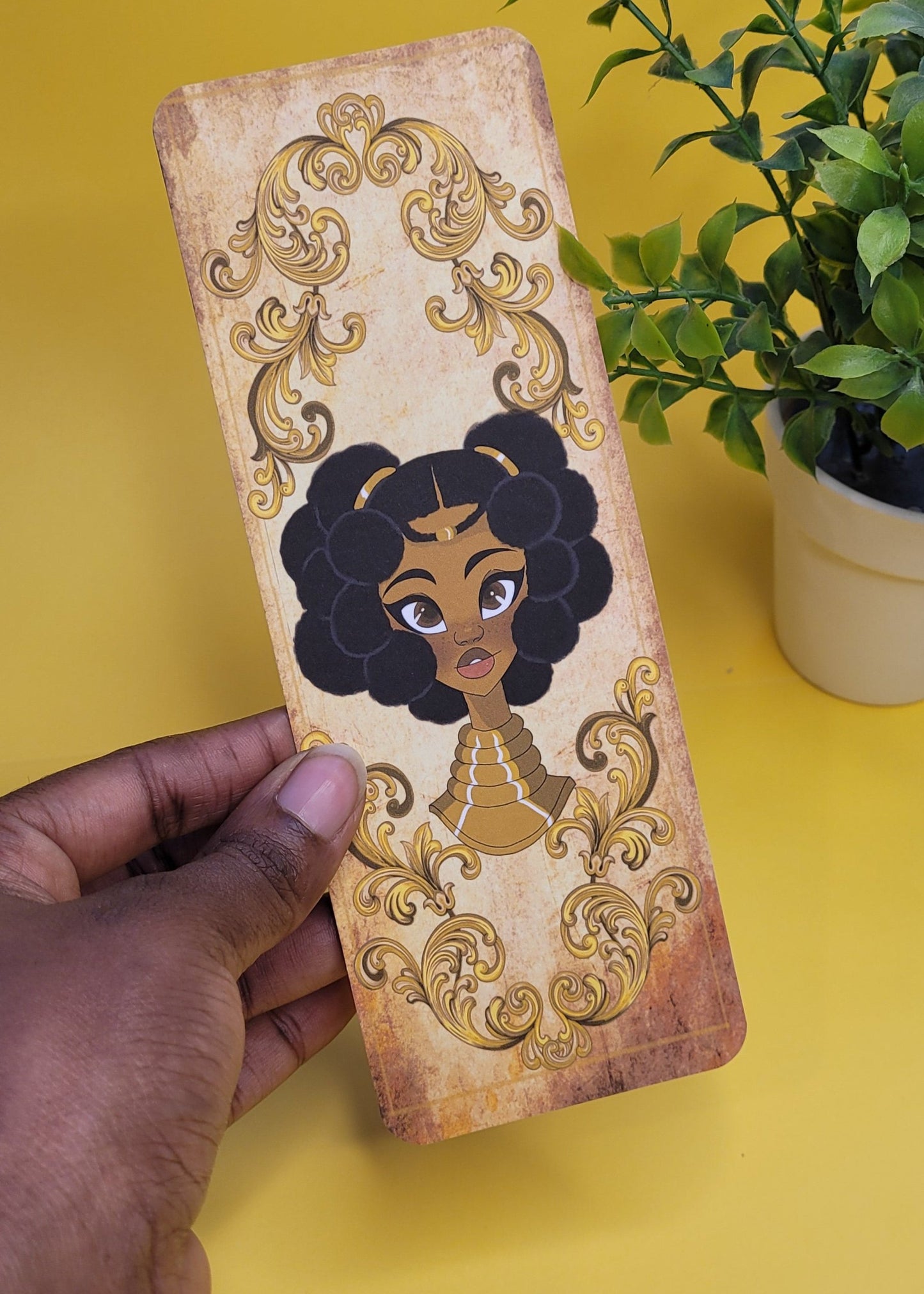 Black princess character bookmarks