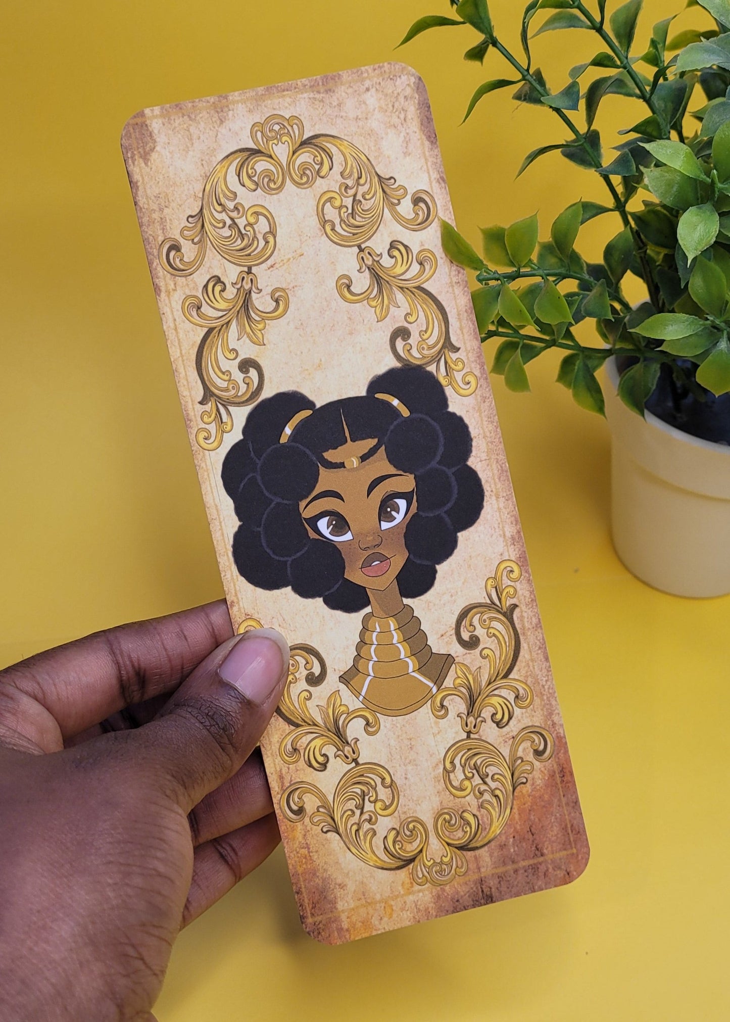 Black princess character bookmarks