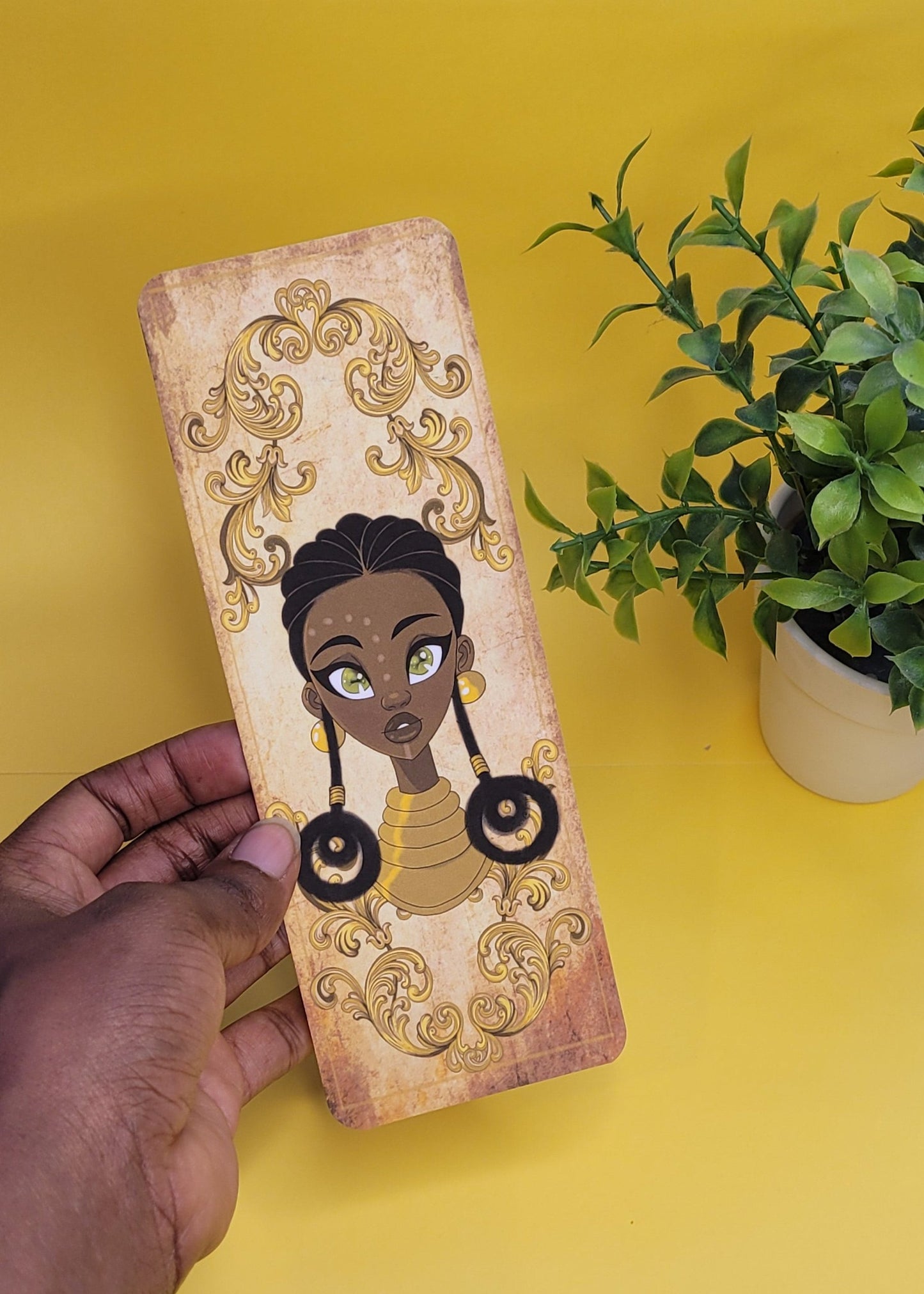 Black princess character bookmarks