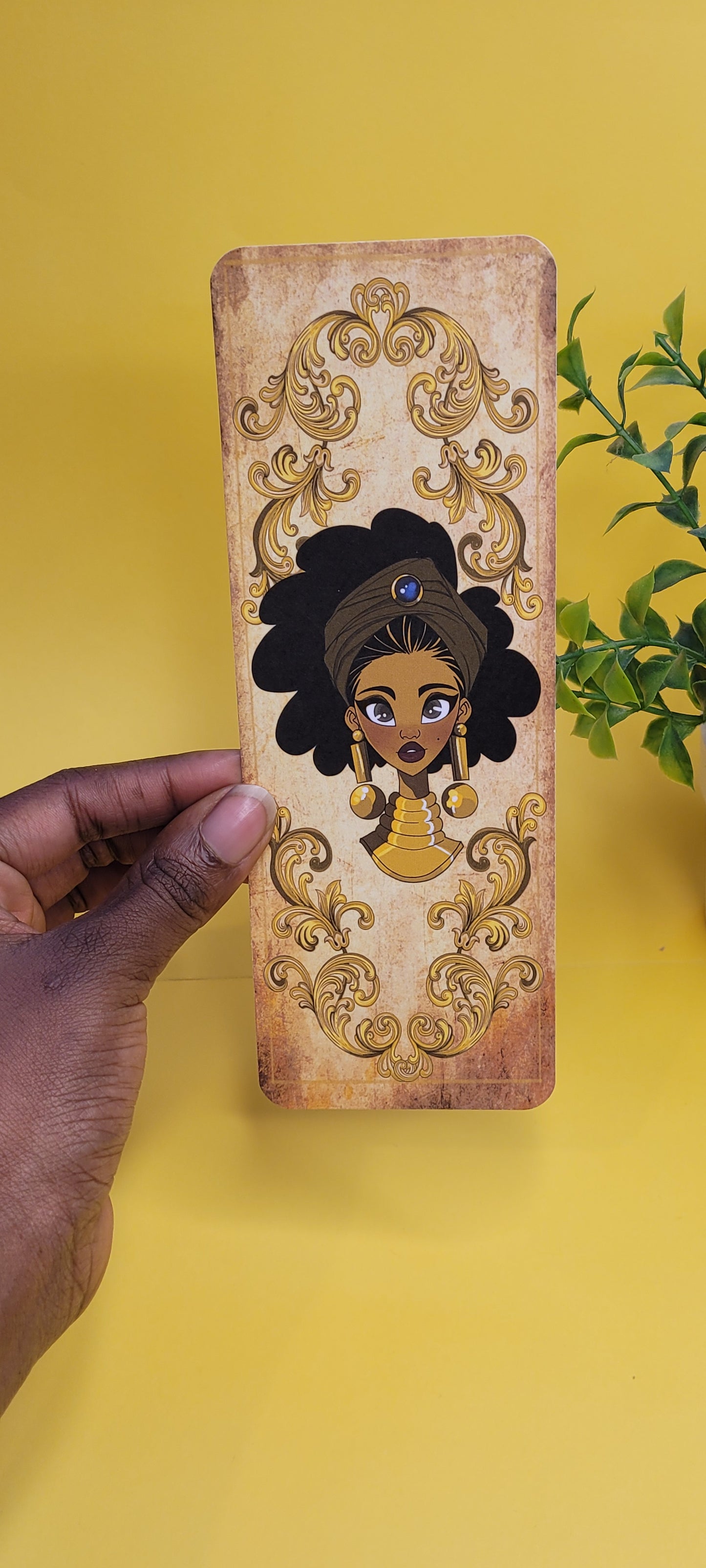 Black princess character bookmarks