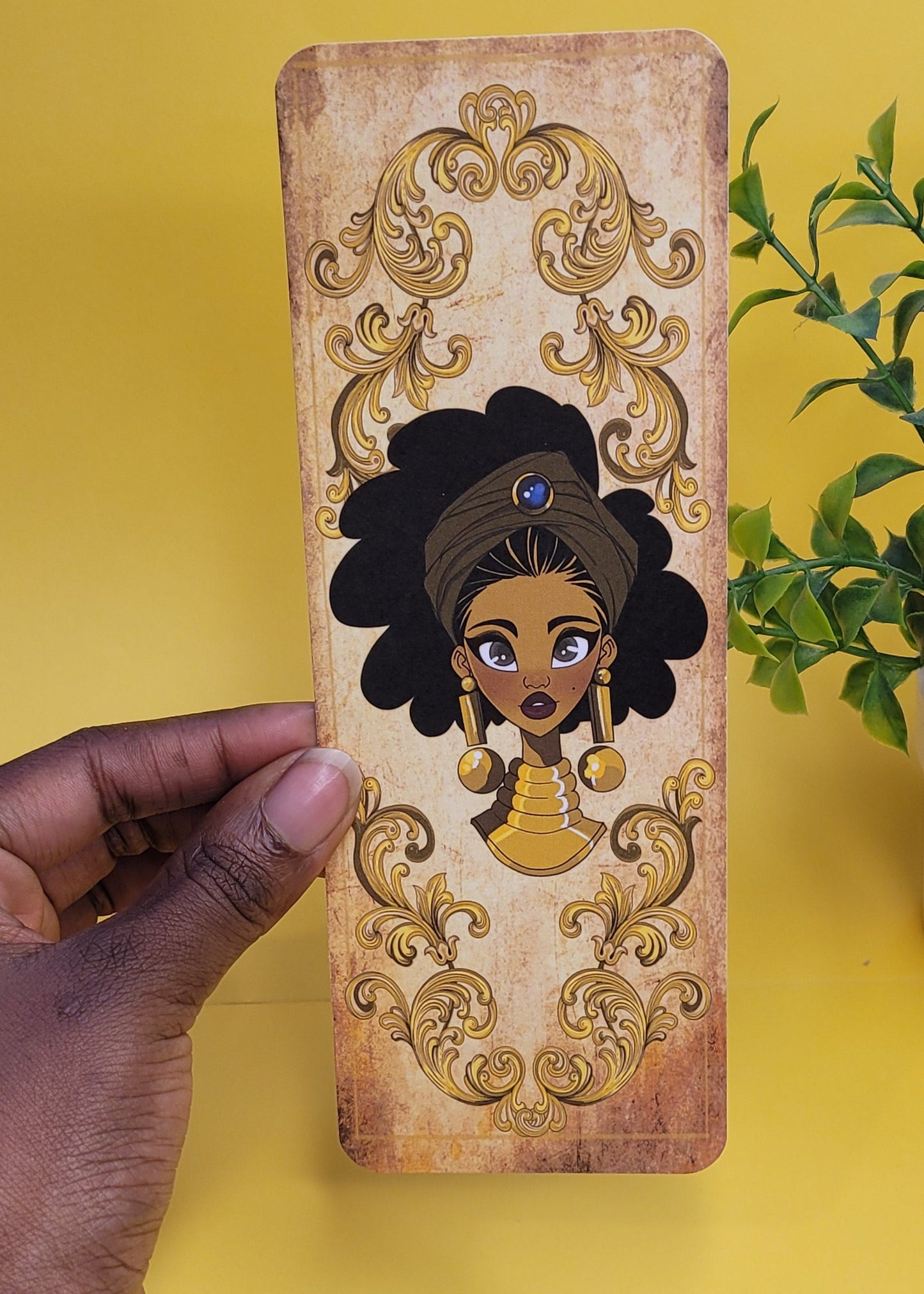 Black princess character bookmarks