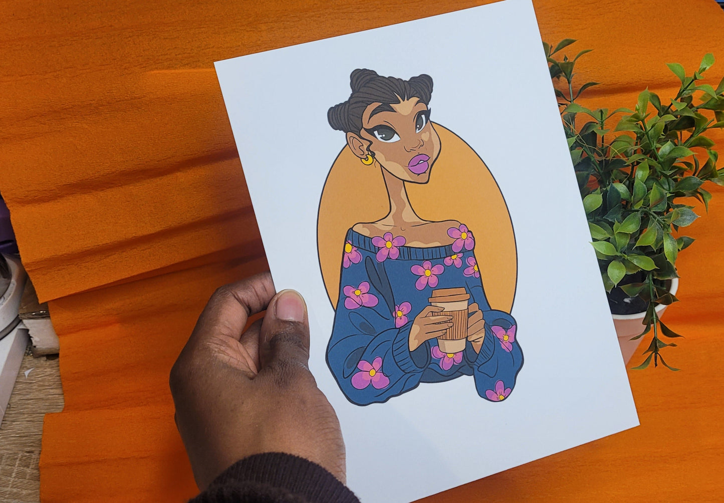 Best Friends Forever A5 Art Prints – Diverse & Beautiful Character Portraits on Premium Matte Paper
