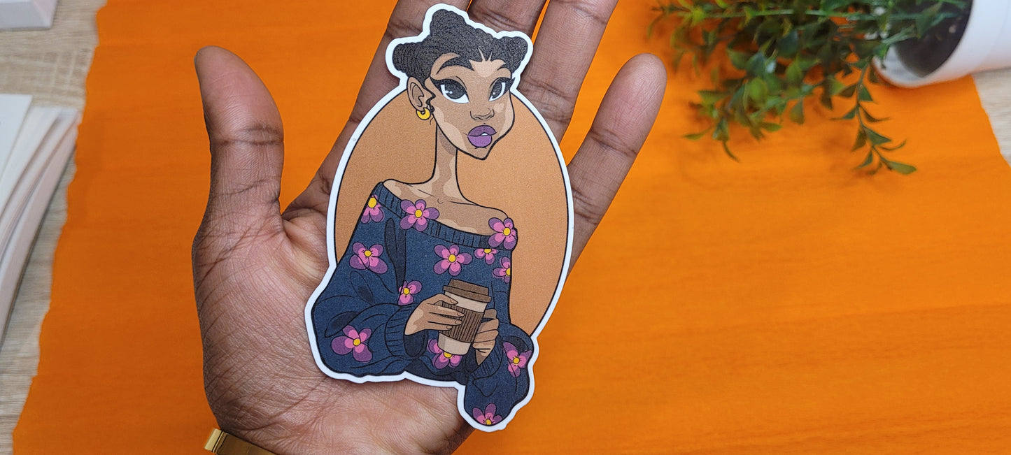 Waterproof Jumbo Stickers - Best Friends Forever Collection | Unique Character Stickers for Laptops, Water Bottles & More