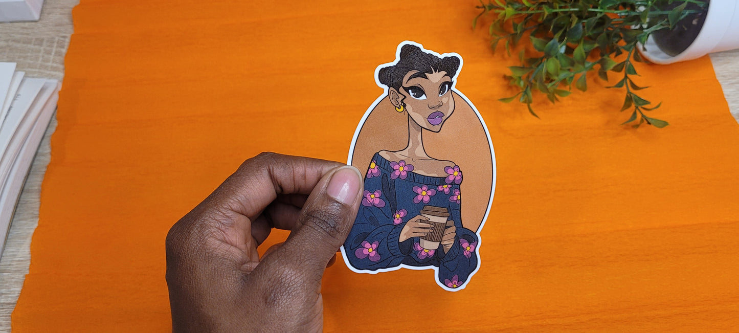 Waterproof Jumbo Stickers - Best Friends Forever Collection | Unique Character Stickers for Laptops, Water Bottles & More