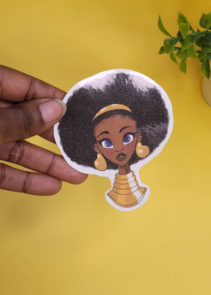 Black Girl Jumbo Vinyl Stickers waterproof