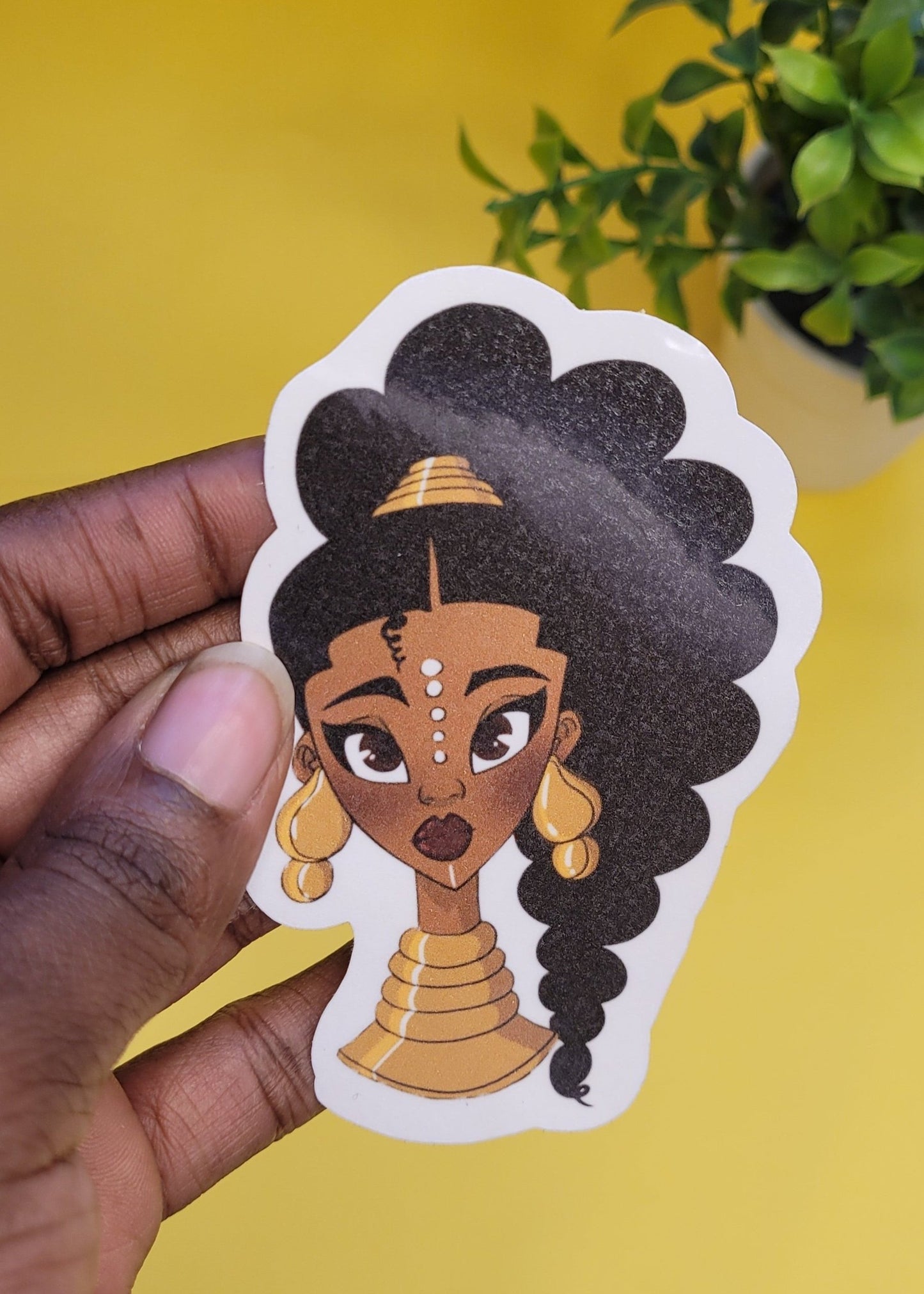 Black Girl Jumbo Vinyl Stickers waterproof